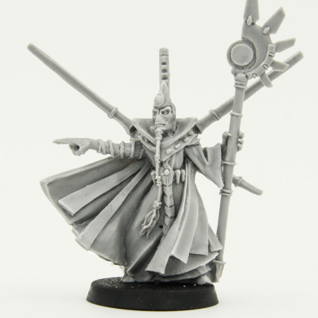 Warhammer 40k Tau Ethereal With Honour Blade catalog photo front