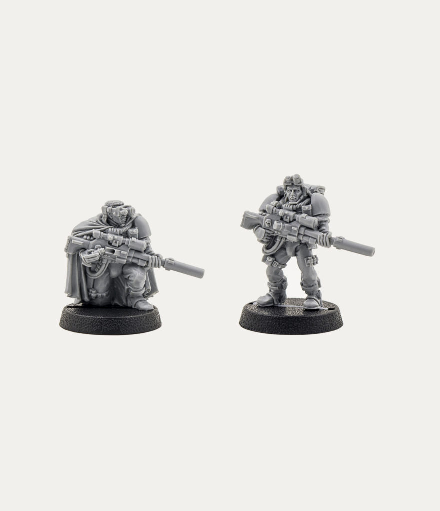 warhammer 40,000 scouts space marines avec fusil sniper 