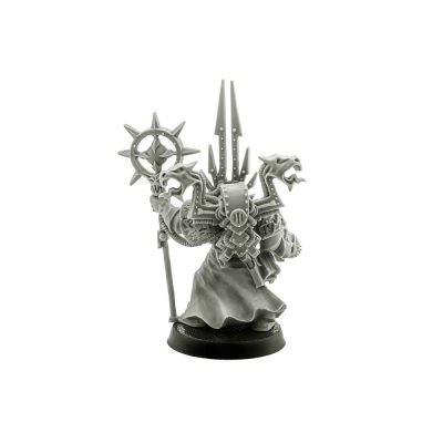 Chaos Space Marines Sorceror with Force Staff and Plasma Pistol
